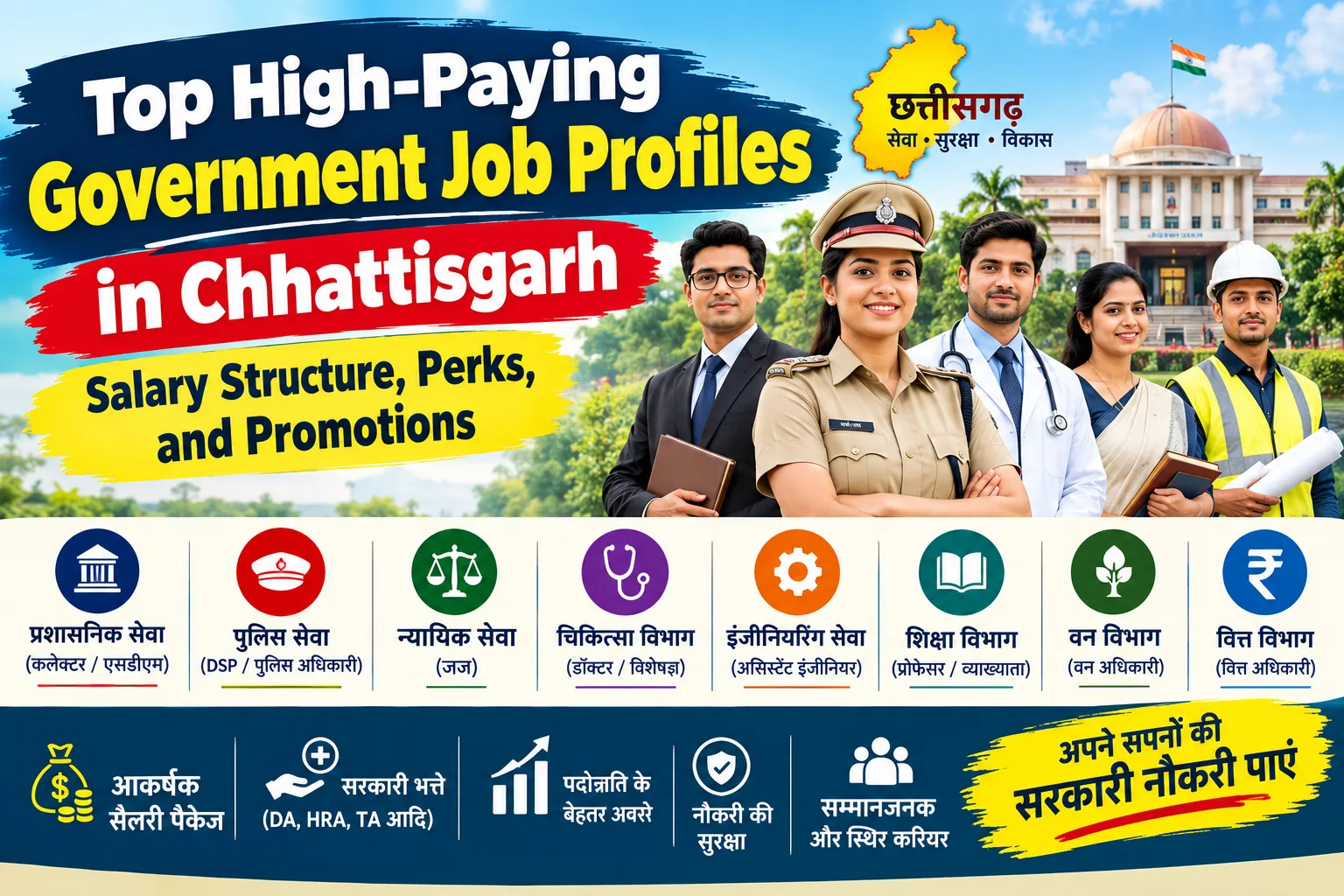 Top High-Paying Government Job Profiles in Chhattisgarh