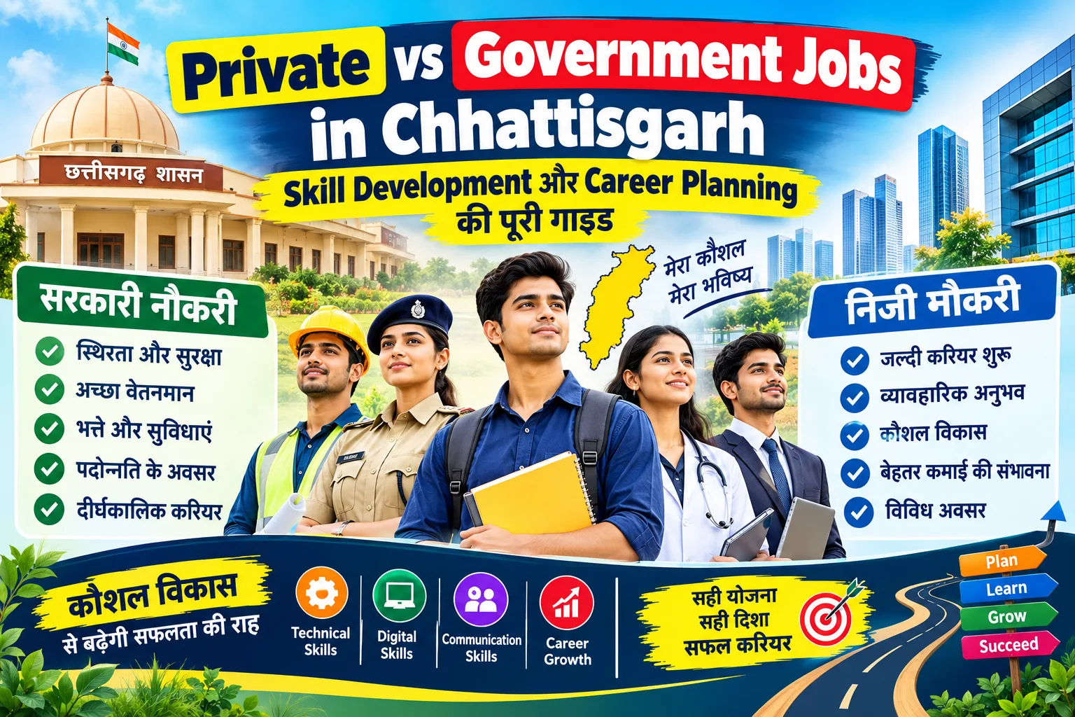 Private vs Government Jobs in Chhattisgarh 2026